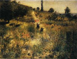Auguste renoir Road Rising into Deep Grass